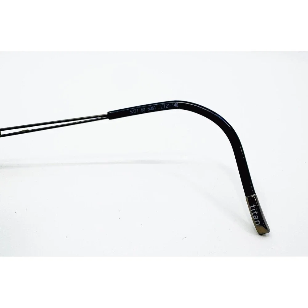 Silhouette Rimless Eyeglasses Mens Black Titan Minimal Art 5227 60 6061 140